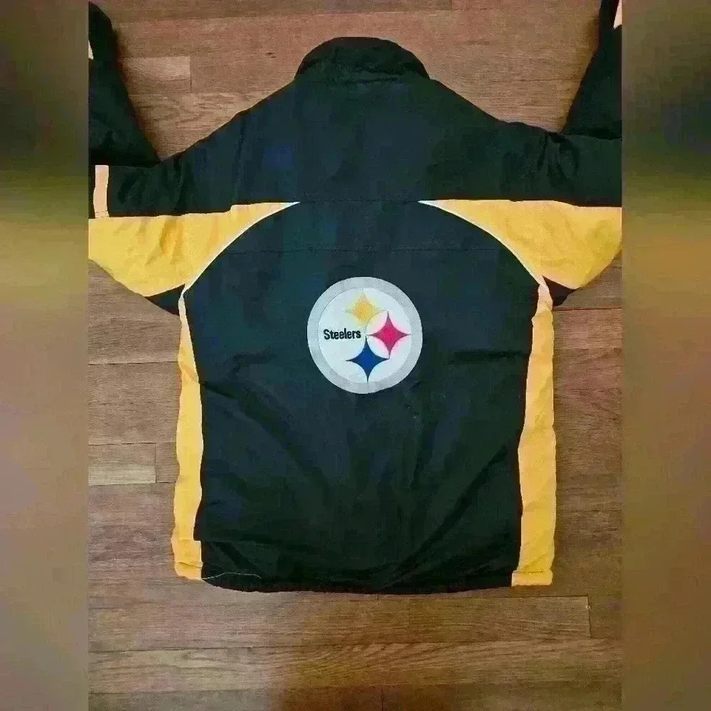 Vintage Youth Pittsburgh Steelers Winter Jacket - Picture 3 of 5